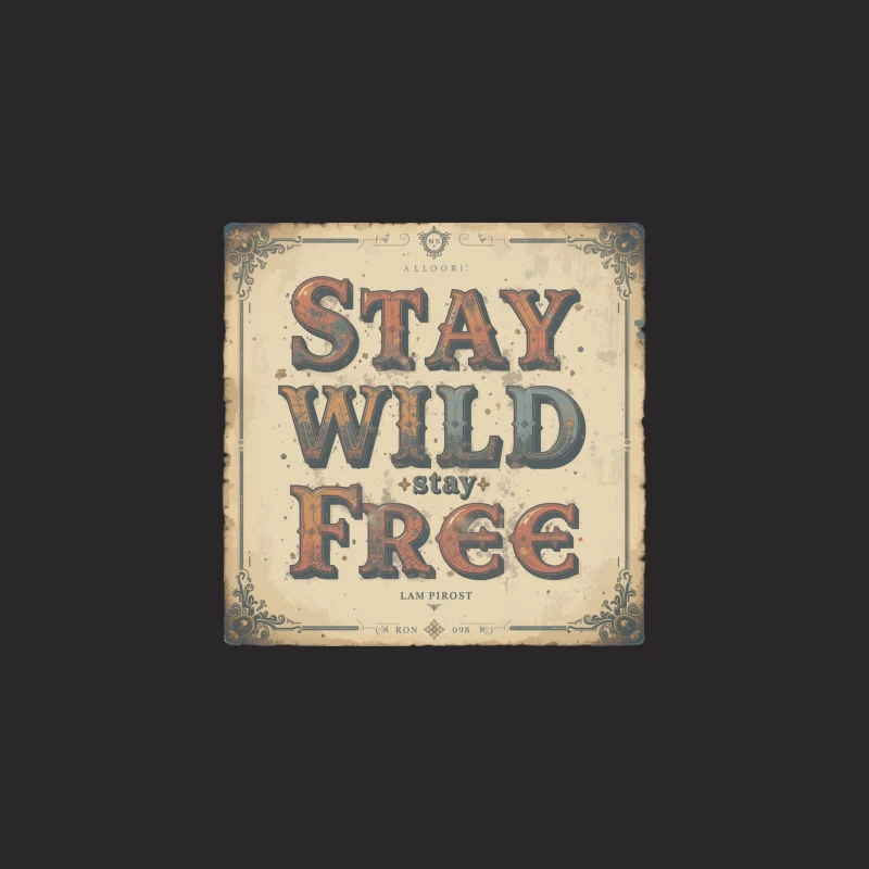 Vintage Inspirational Typography Design Desk Mat
