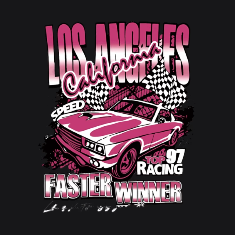 Los Angeles Rennwagen Design Herren Pullover Hoodie