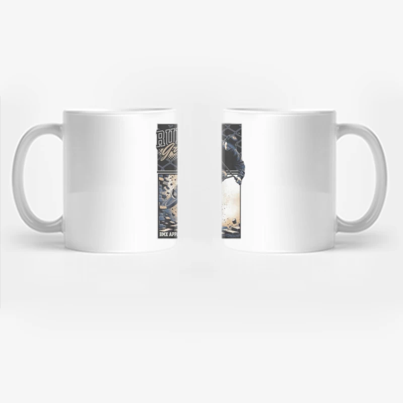 Rumble Yard BMX Action Sports Apparel Illustration Coffee Mug