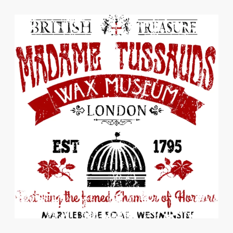 Madame Tussaud_s, distressed Pin