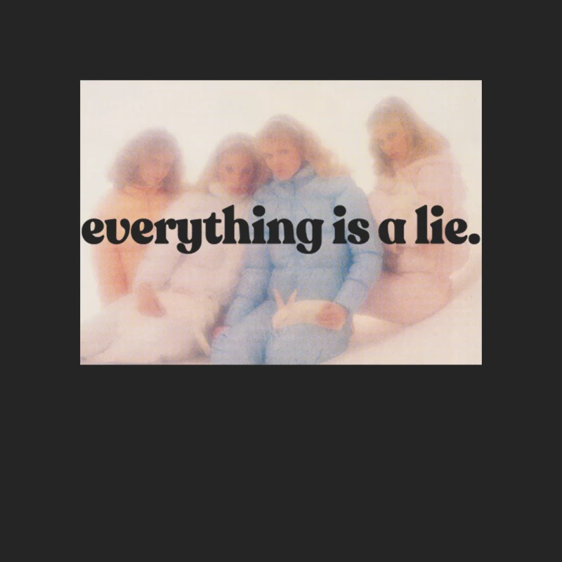 Everything Is A Lie  Aesthetic Nihilism Design Male Pullover Sweatshirt