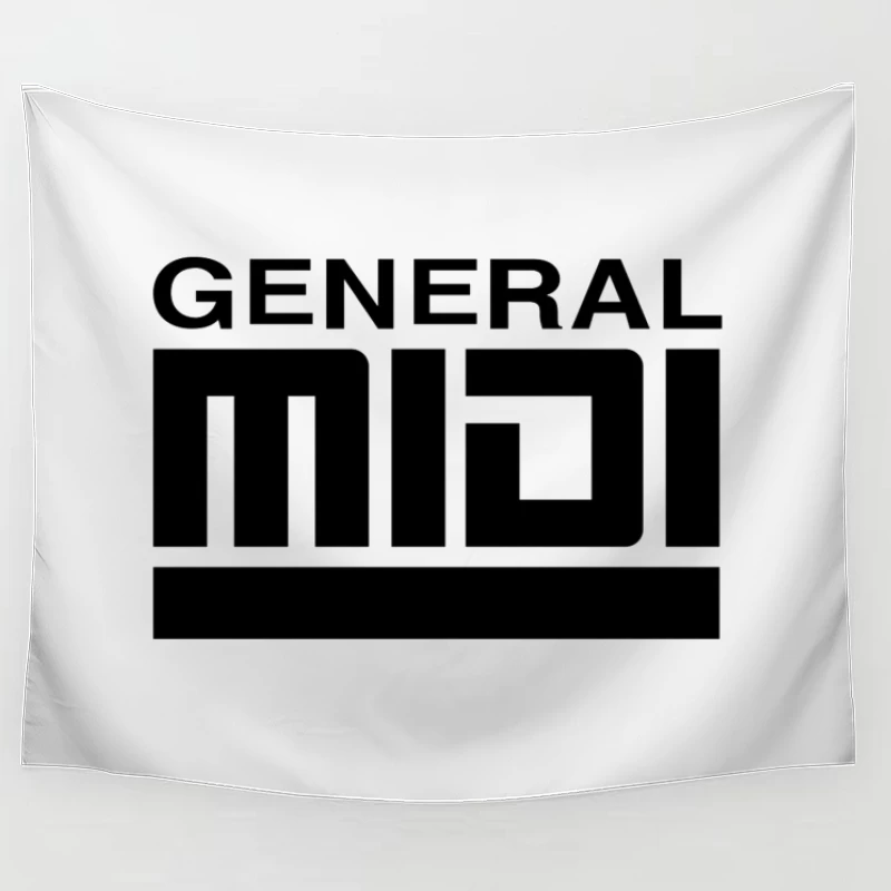 General MIDI Digital Audio Technology Logo Tapestry