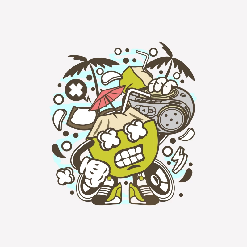 Coco Funky avec Boombox Femme T-Shirt