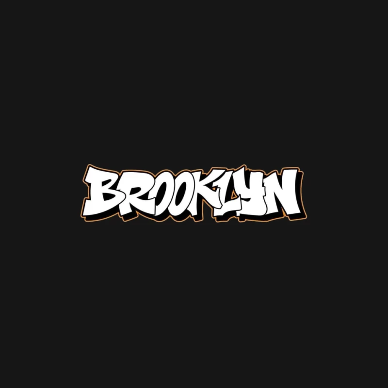 Brooklyn Graffiti-Schriftzug Herren Langarm T-Shirt