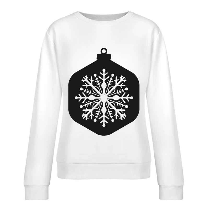 Décoration de Noël avec flocon Femme Sweat-shirt à enfiler