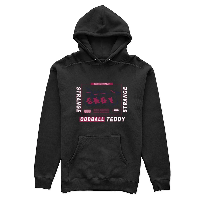Seltsamer Bär im Untergrund Damen Pullover Hoodie