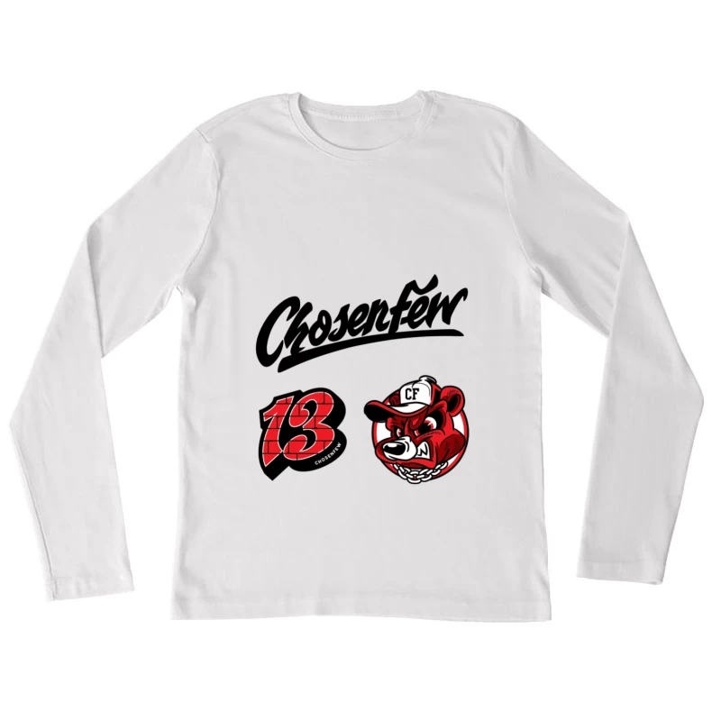Aggressiver Bär, Graffiti, Chosen Few Damen Langarm T-Shirt
