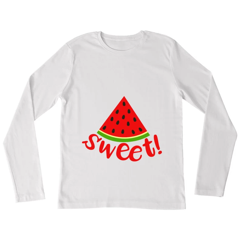 Illustration de pastèque sucrée Femme Manches Longues T-Shirt