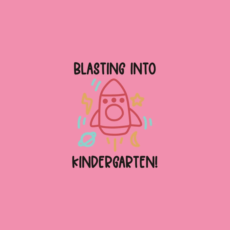 Prêt pour la maternelle avec fusée Femme T-Shirt