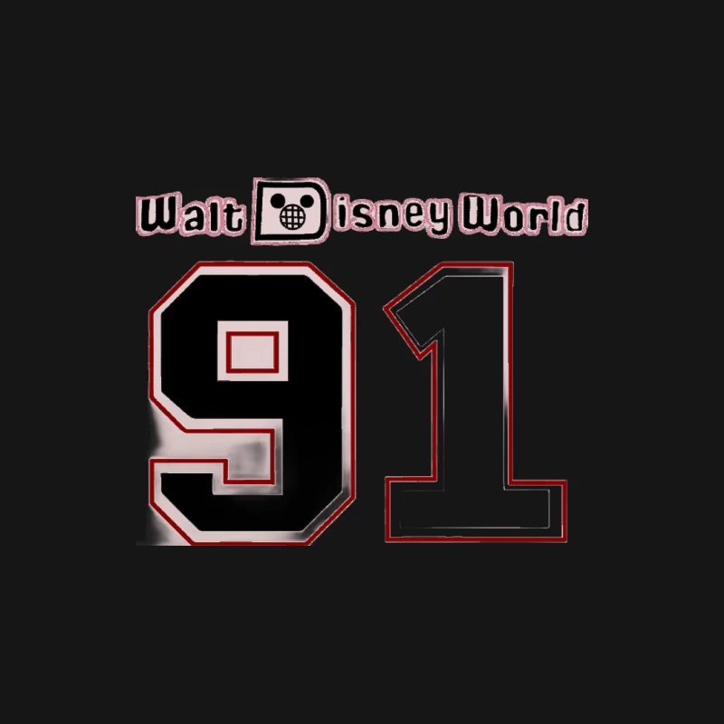 Retro Walt Disney World Design 91 Damen Langarm T-Shirt