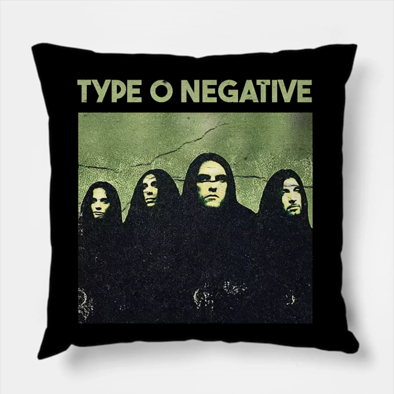 Type O Negative Retro Throw Pillow