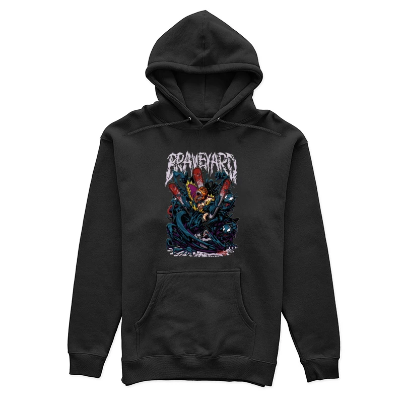 Schrecklicher Kampf mit Kettensäge und Monstern Damen Pullover Hoodie