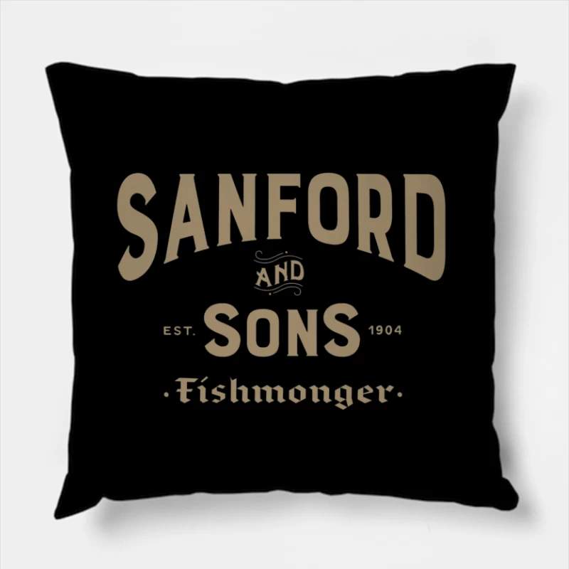 Sanford and Son Fishmonger Throw Pillow