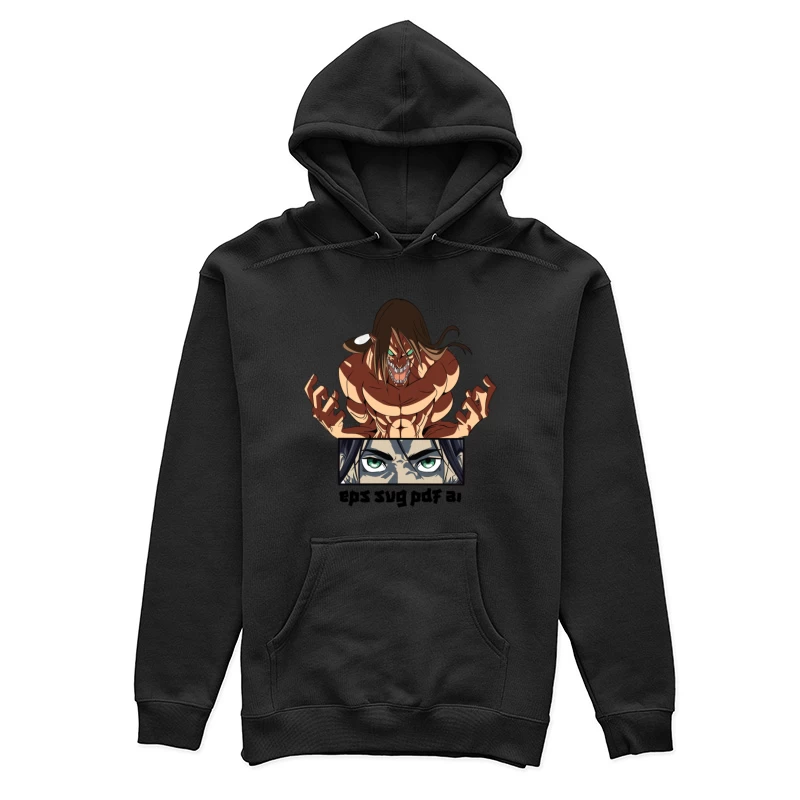 Titan Verwandlung Illustration Damen Pullover Hoodie