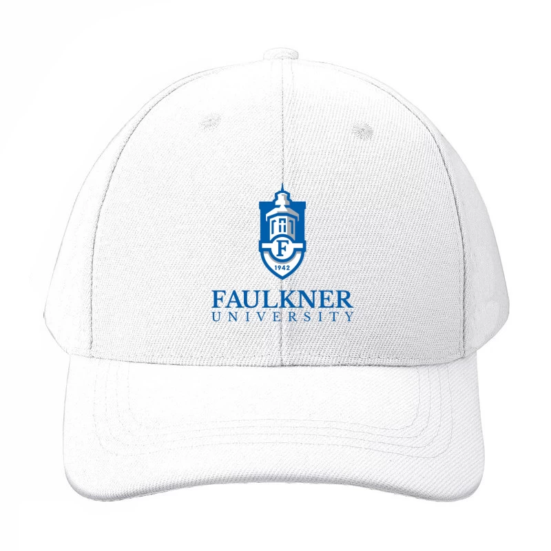 Faulkner University Logo - Educational Shield with Church Spire Design from 1942 Baseball Cap