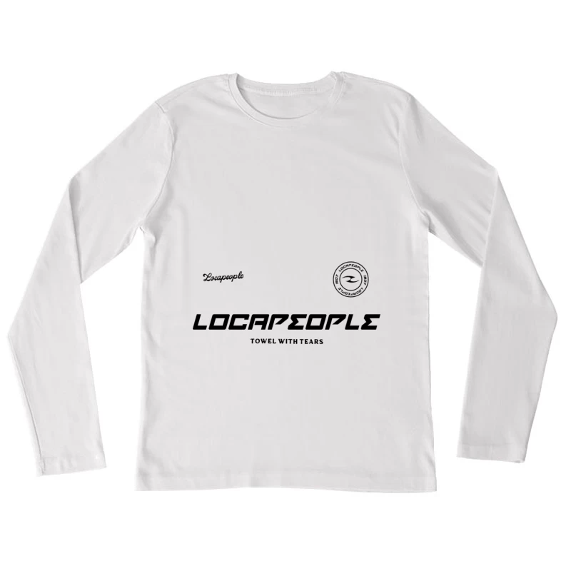 Logo-Design mit Aufschrift Damen Langarm T-Shirt