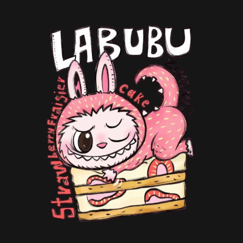 Labubu-Kuchenleckerei Herren Langarm T-Shirt