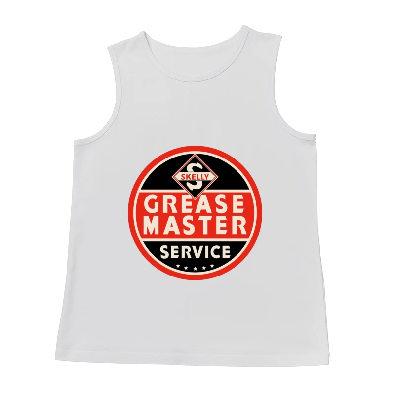 Vintage Skelly Grease Master Service Station Sign Male Tank Top