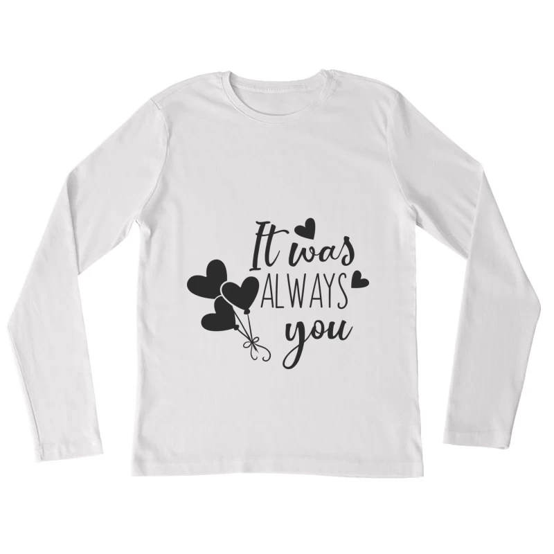 Toujours toi, amour et ballons Femme Manches Longues T-Shirt