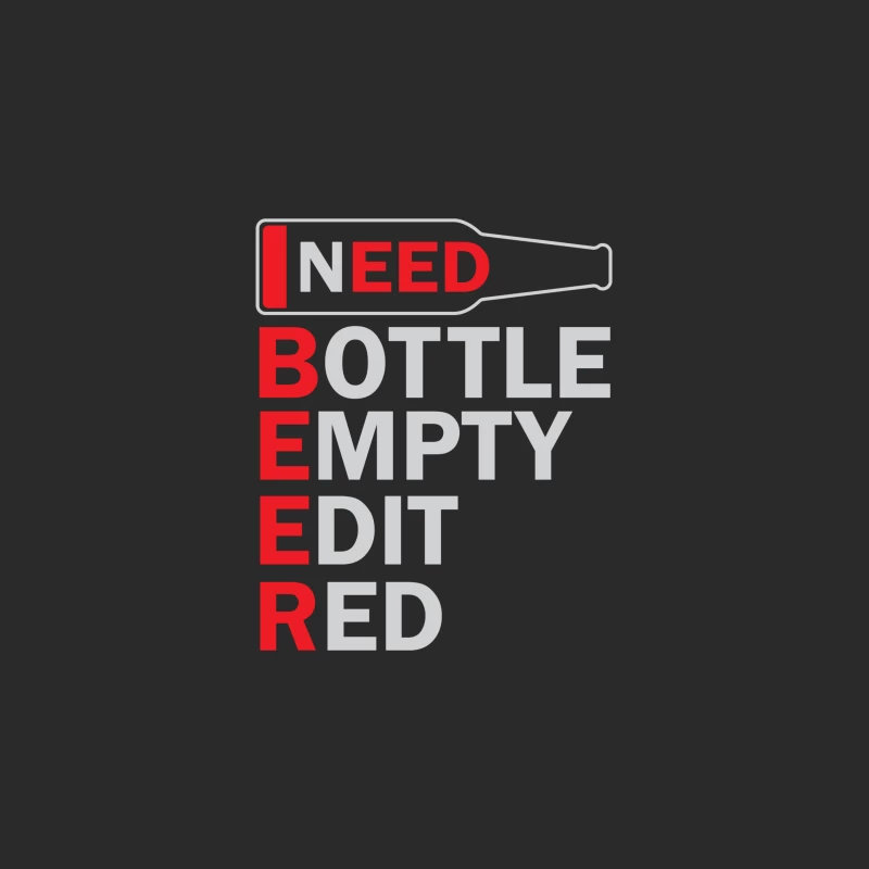 Need Beer Bottle Empty Baseball Cap
