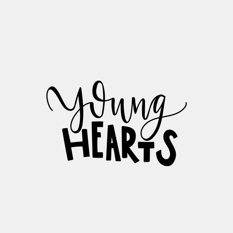 Design typographique Young Hearts Homme Débardeur