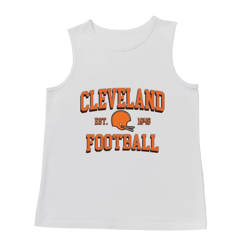 Cleveland Browns NFL Football Team Vintage Logo Est. 1946 Male Tank Top