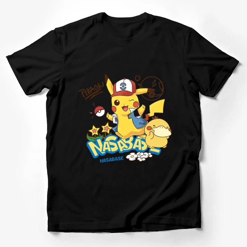 Pikachu und Enton Abenteuer Herren T-Shirt