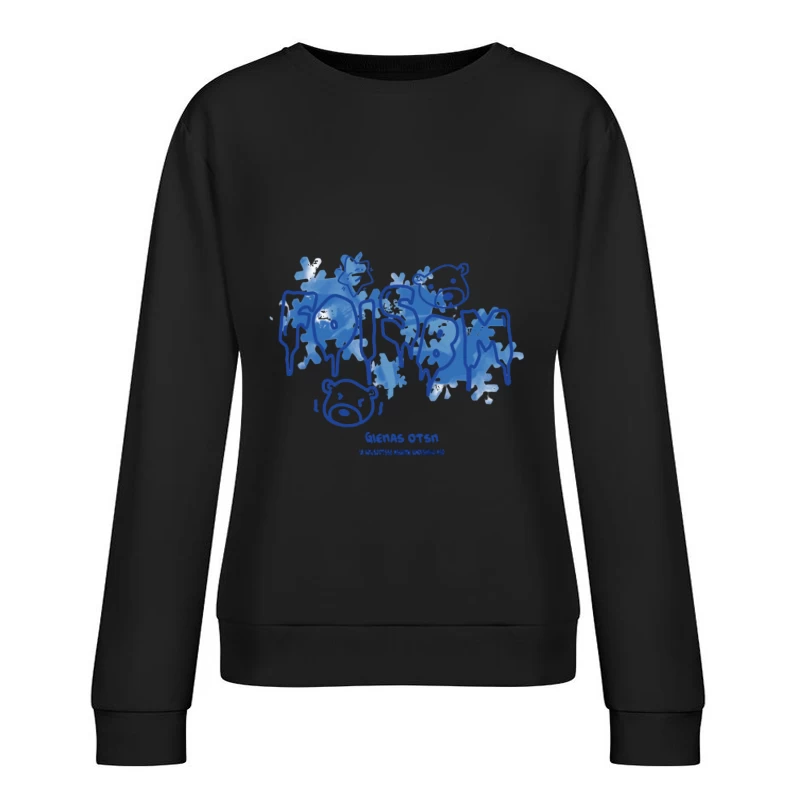 Eisige Bärenkälte auf Schrift Damen Pullover Sweatshirt