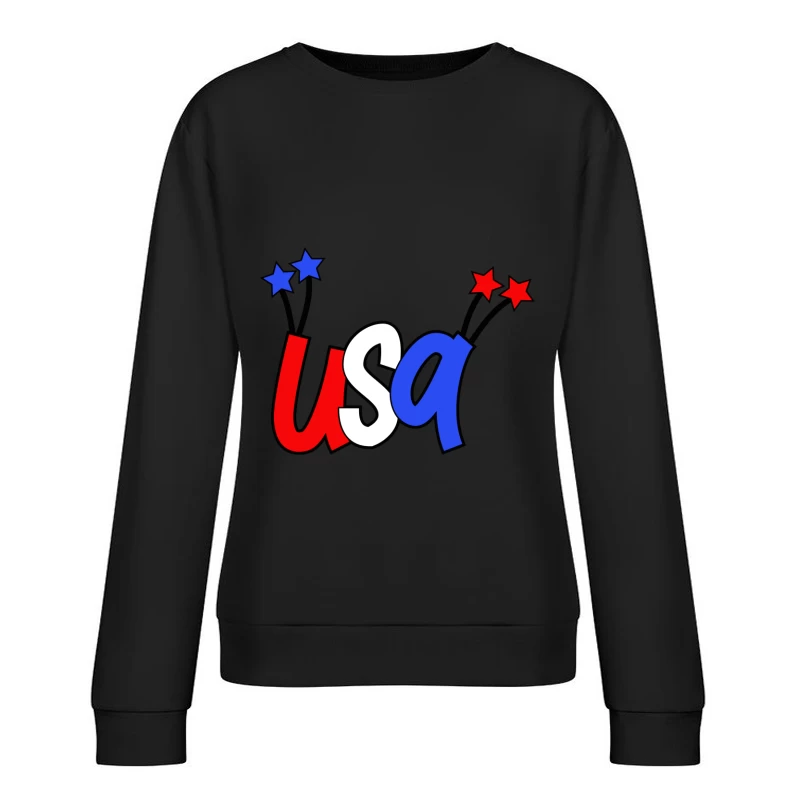 Design USA patriotique coloré Femme Sweat-shirt à enfiler