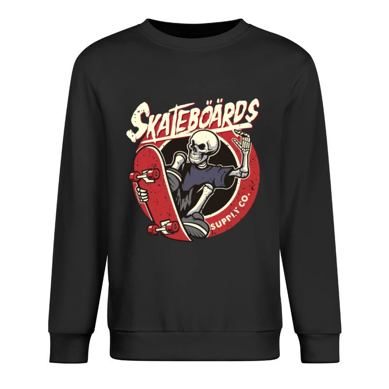 Skelett mit Skateboard-Design Herren Pullover Sweatshirt