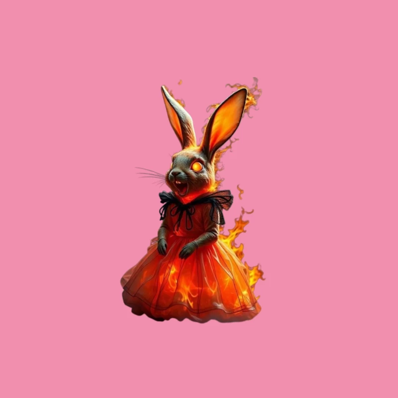 Fiery Rabbit in a Dress