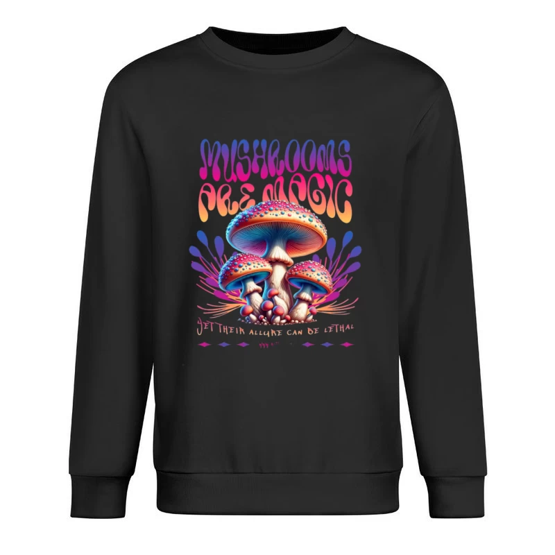 Champignons magiques et colorés Homme Sweat-shirt à enfiler