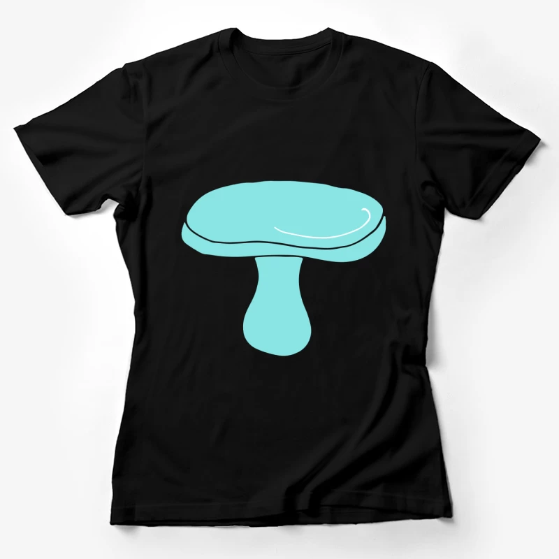 Chapeau de Champignon Cyan Femme T-Shirt