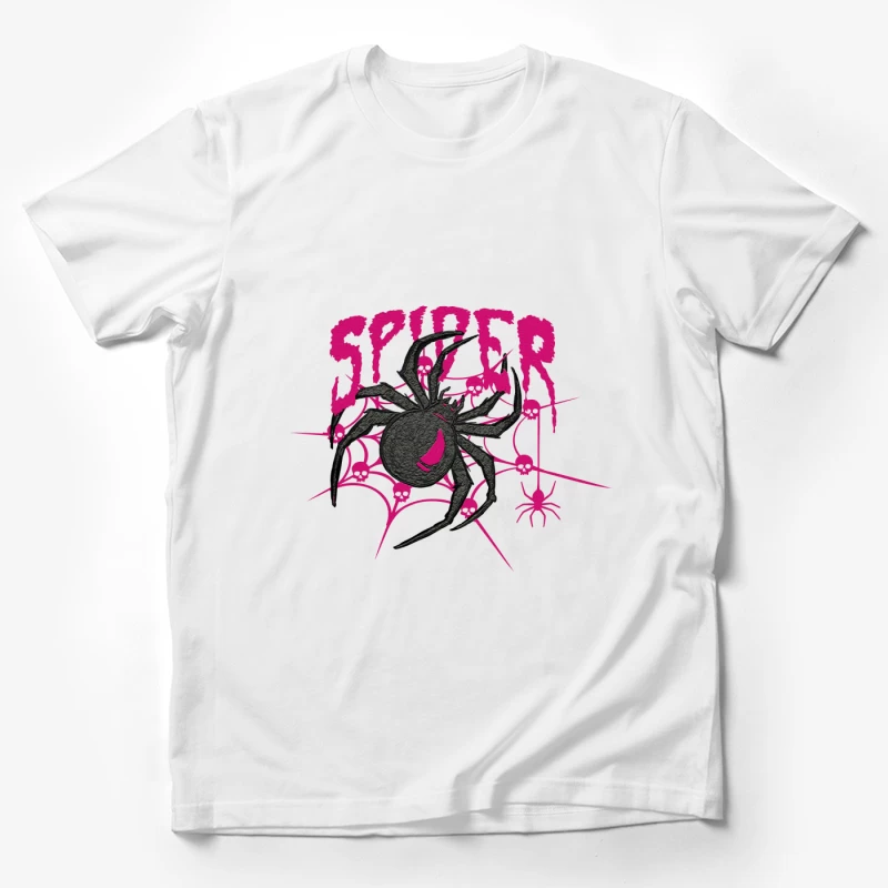 Spinnenmotiv mit Totenkopf Herren T-Shirt