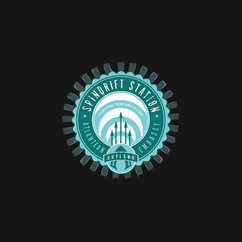 Swandrift Station: Atlantean Embassy Logo for Dryland Relations Desk Mat