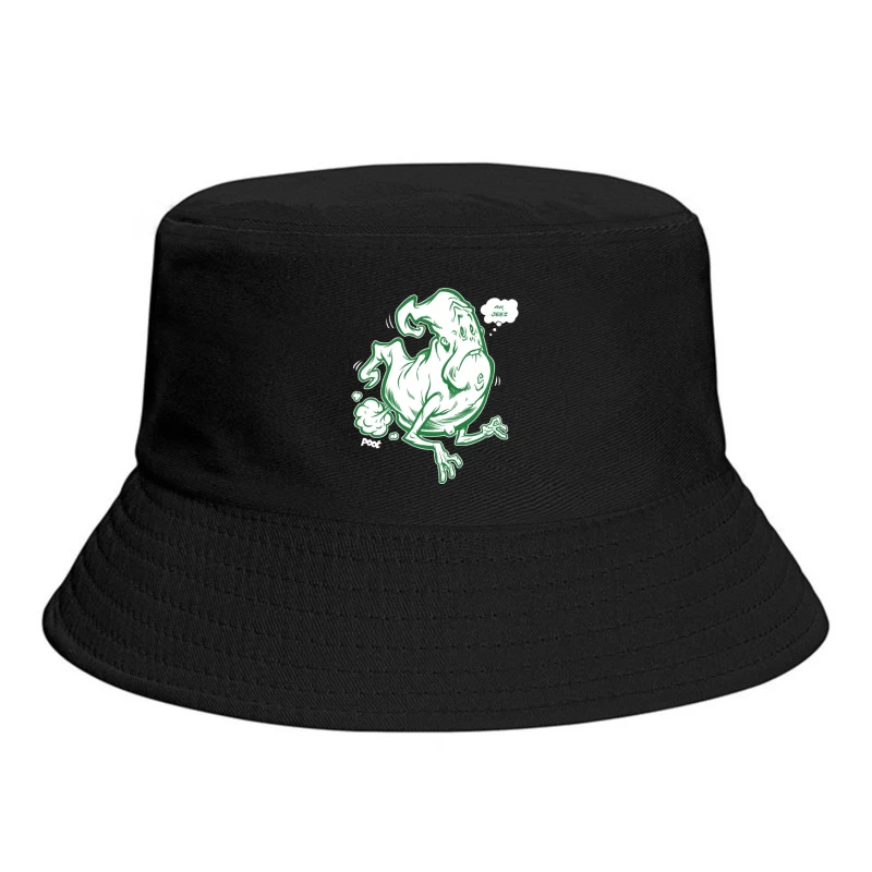 Funny Cartoon Ghost Character Bucket Hat