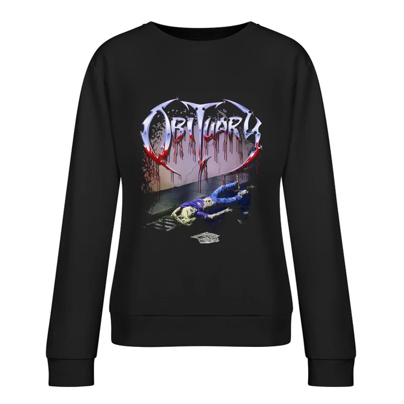 Obituary Slowly We Rot 3 Female Pullover Sweatshirt