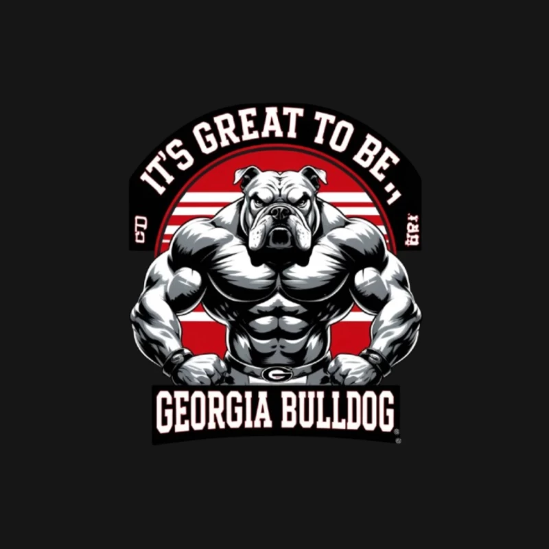 Georgia Bulldogs Mascot with Muscle Theme shirt for men & women Female Long Sleeve T-Shirt