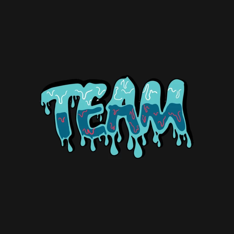 Graffiti-Stil TEAM Design Herren T-Shirt