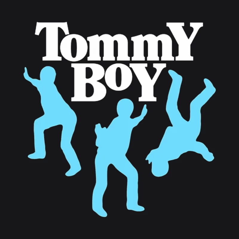 Tommy Boy Logo with Dancing Blue Silhouettes Female Pullover Hoodie