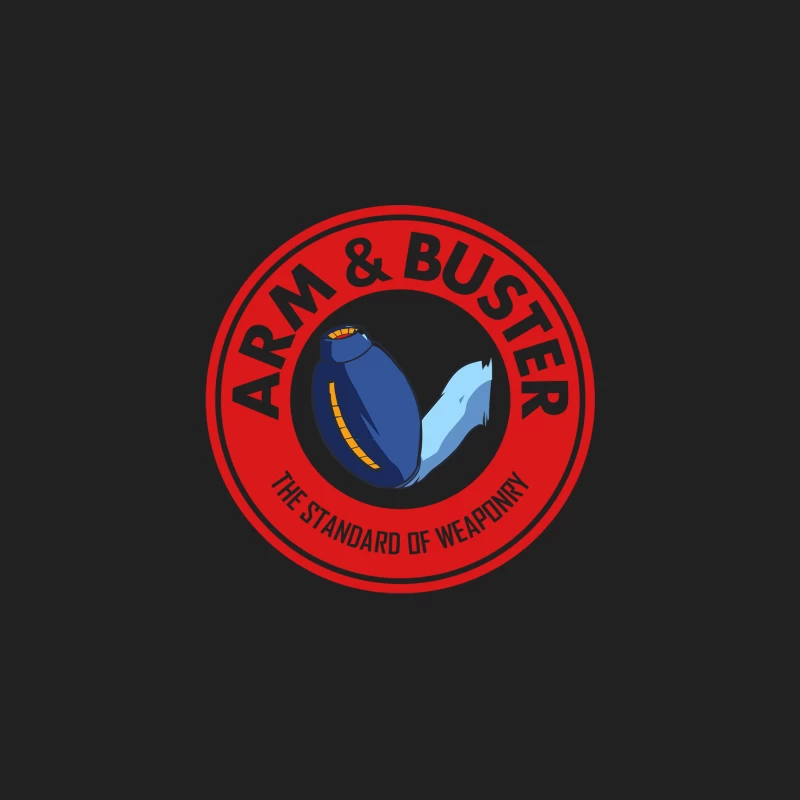Arm and Buster: Humorous Military Parody Logo Bucket Hat