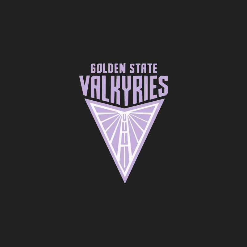 Golden State Valkyries Purple Triangle Logo Design Bucket Hat