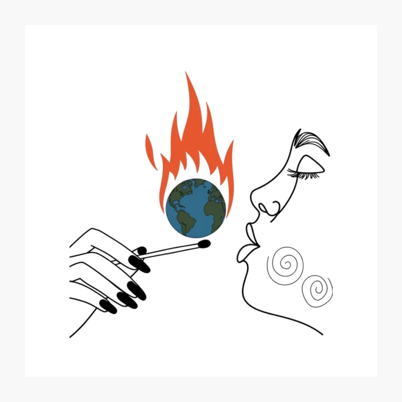 Human Impact on Global Climate Crisis Pin