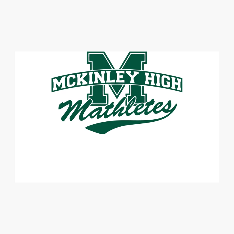 McKinley High Mathletes: Green and White School Logo Travel Mug