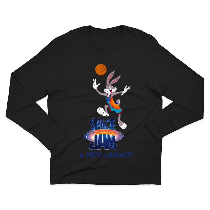 Space Jam: A New Legacy - Cartoon Basketball Animation Male Long Sleeve T-Shirt