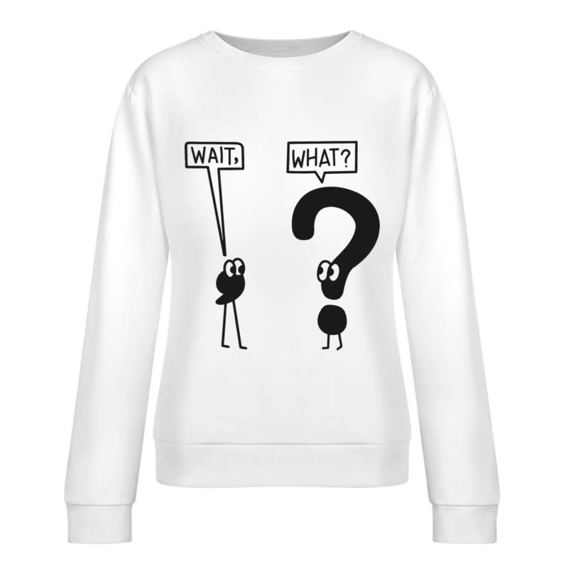 Verwirrte Cartoon-Figuren Damen Pullover Sweatshirt
