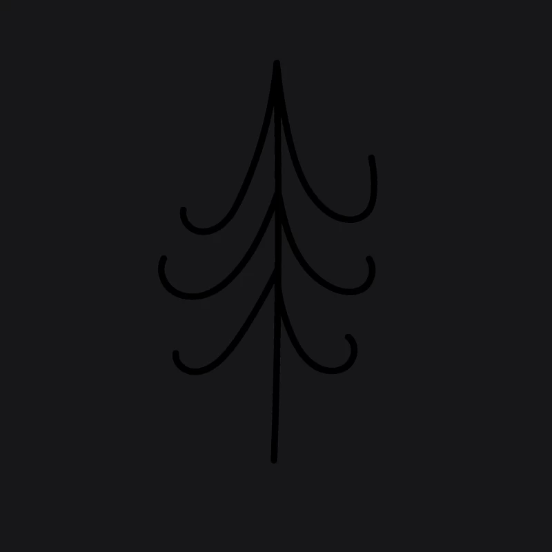 Design minimaliste d'un arbre Homme Sweat à capuche