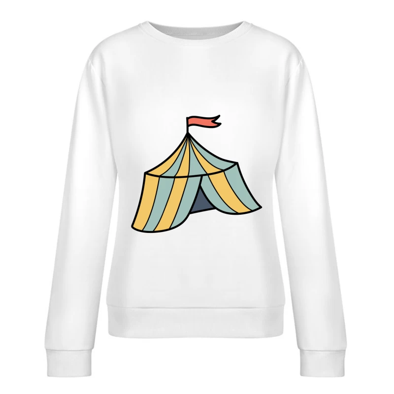 Chapiteau de cirque coloré Femme Sweat-shirt à enfiler