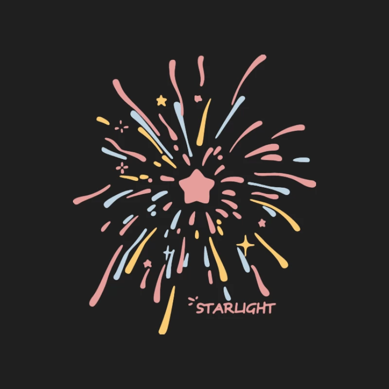 Buntes Feuerwerk mit Sternform Herren Tanktops