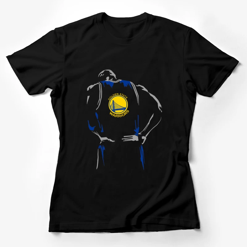 Golden State Warriors Basketball Silhouette Damen T-Shirt